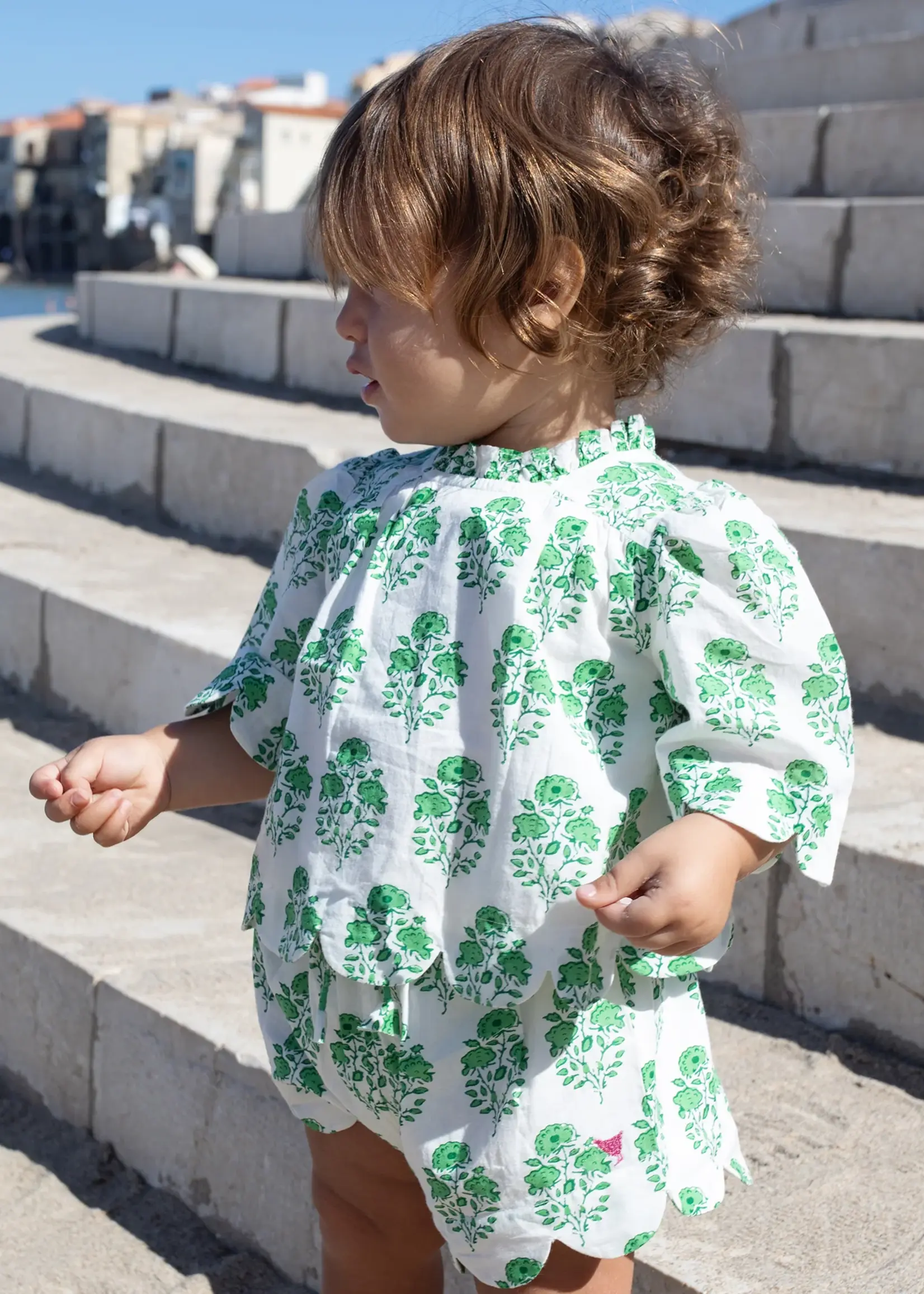 Pink Chicken Baby Misha Scallop 2-Piece Set