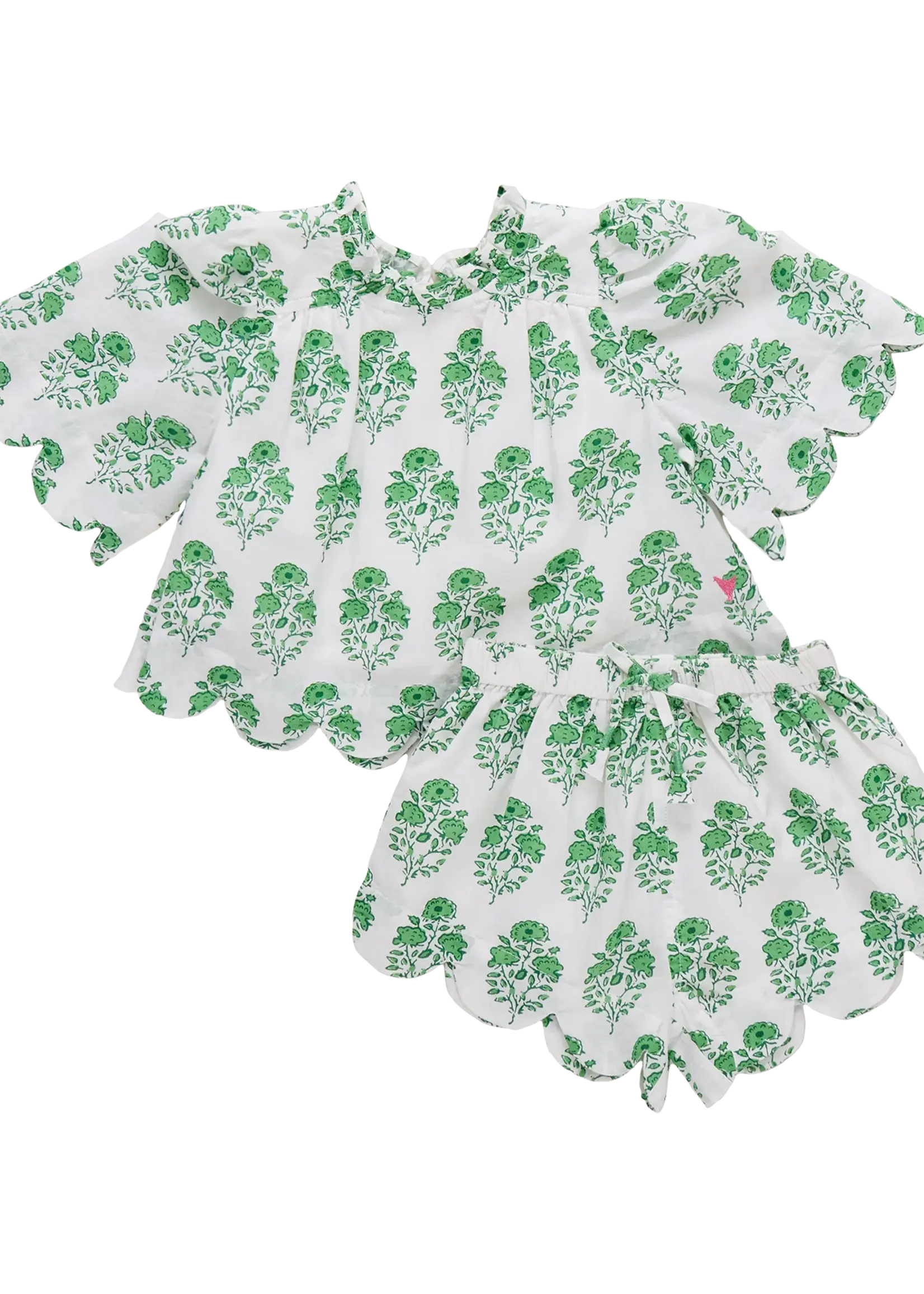 Pink Chicken Baby Misha Scallop 2-Piece Set