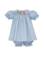 Petit Bebe NATIVITY GIRL bishop bloomer set S/S