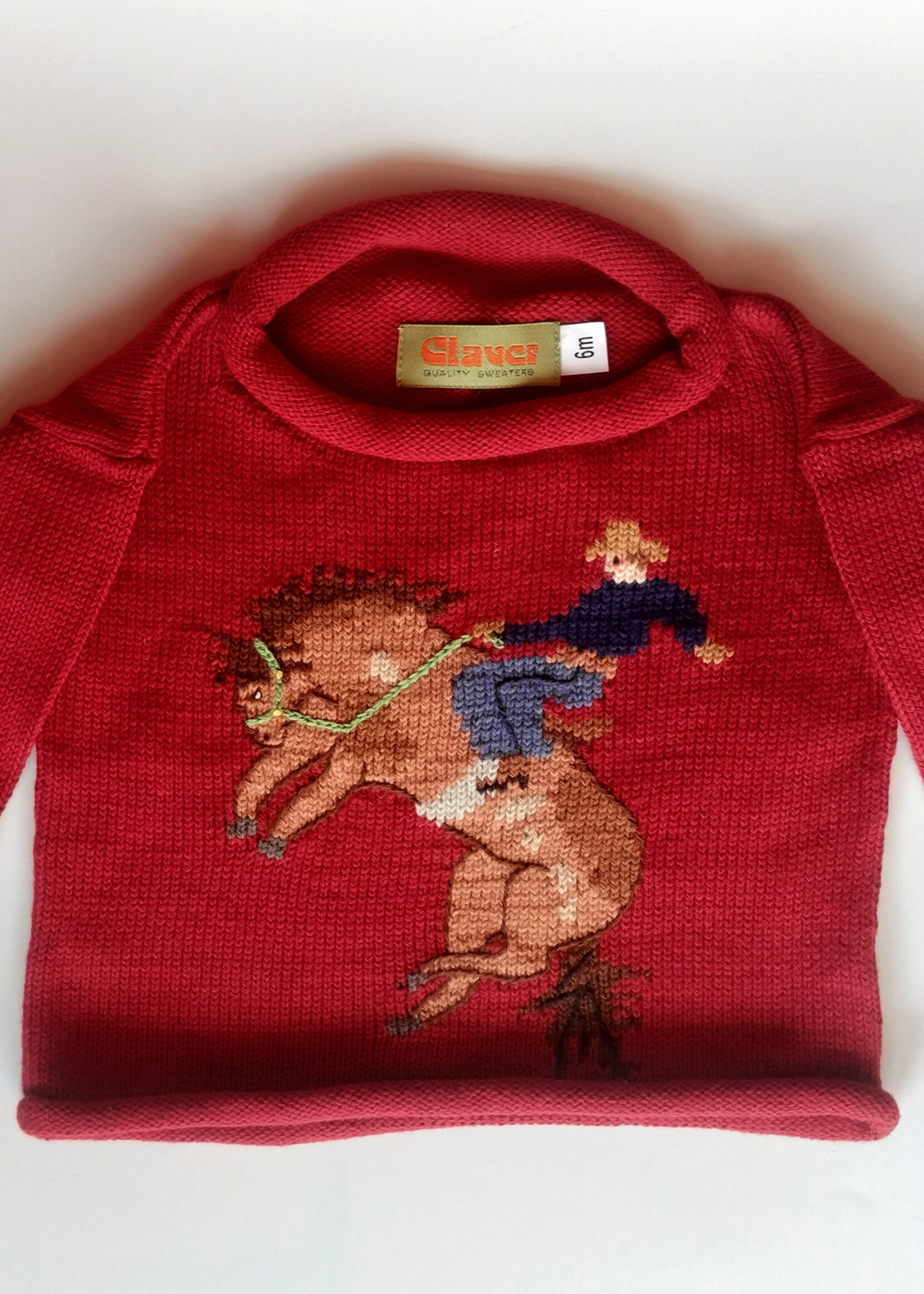 Luigi Kids Roll Neck Bucking Bronco w/Rodeo Rider