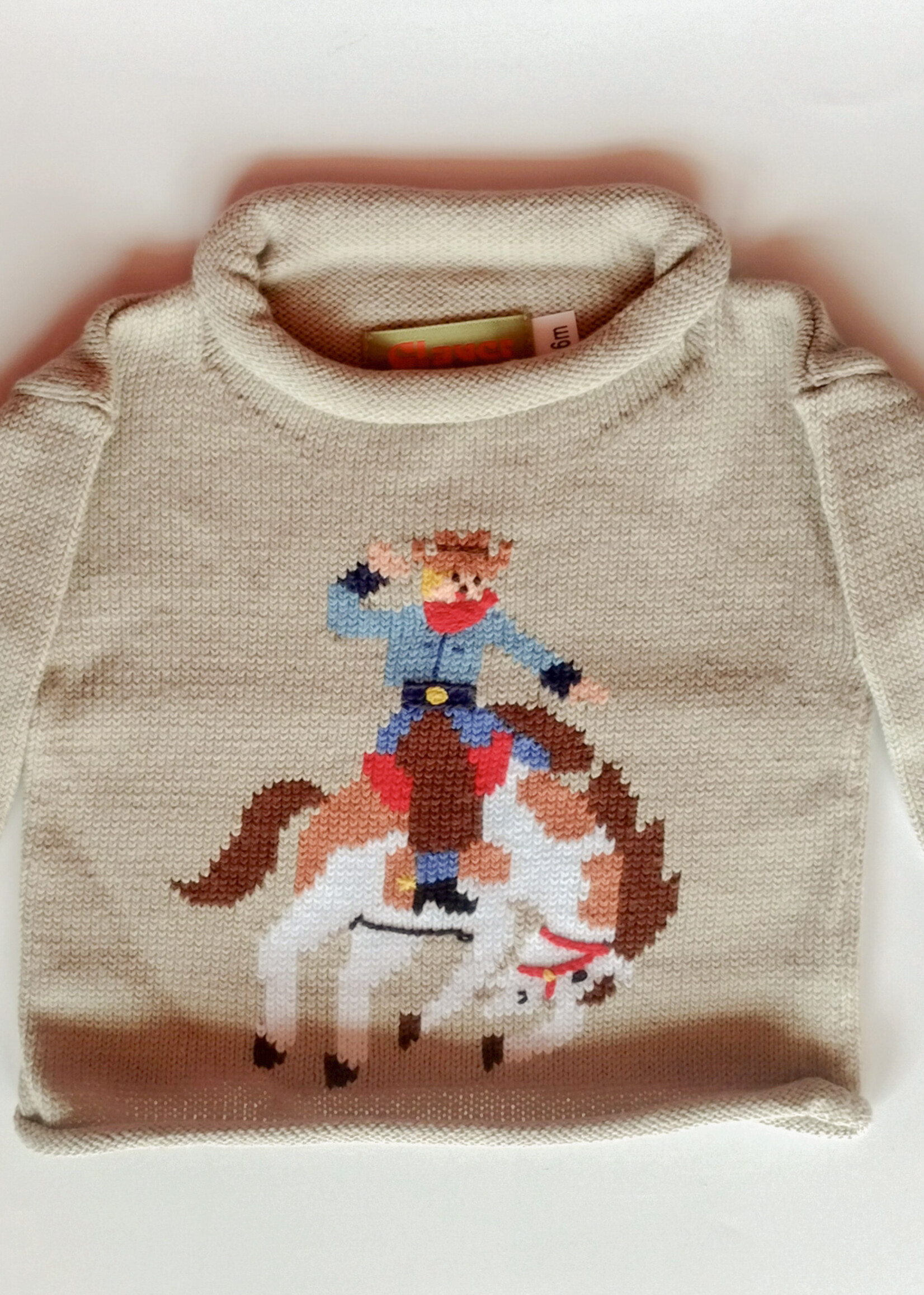 Luigi Kids Roll Neck Rodeo Bronco Riding