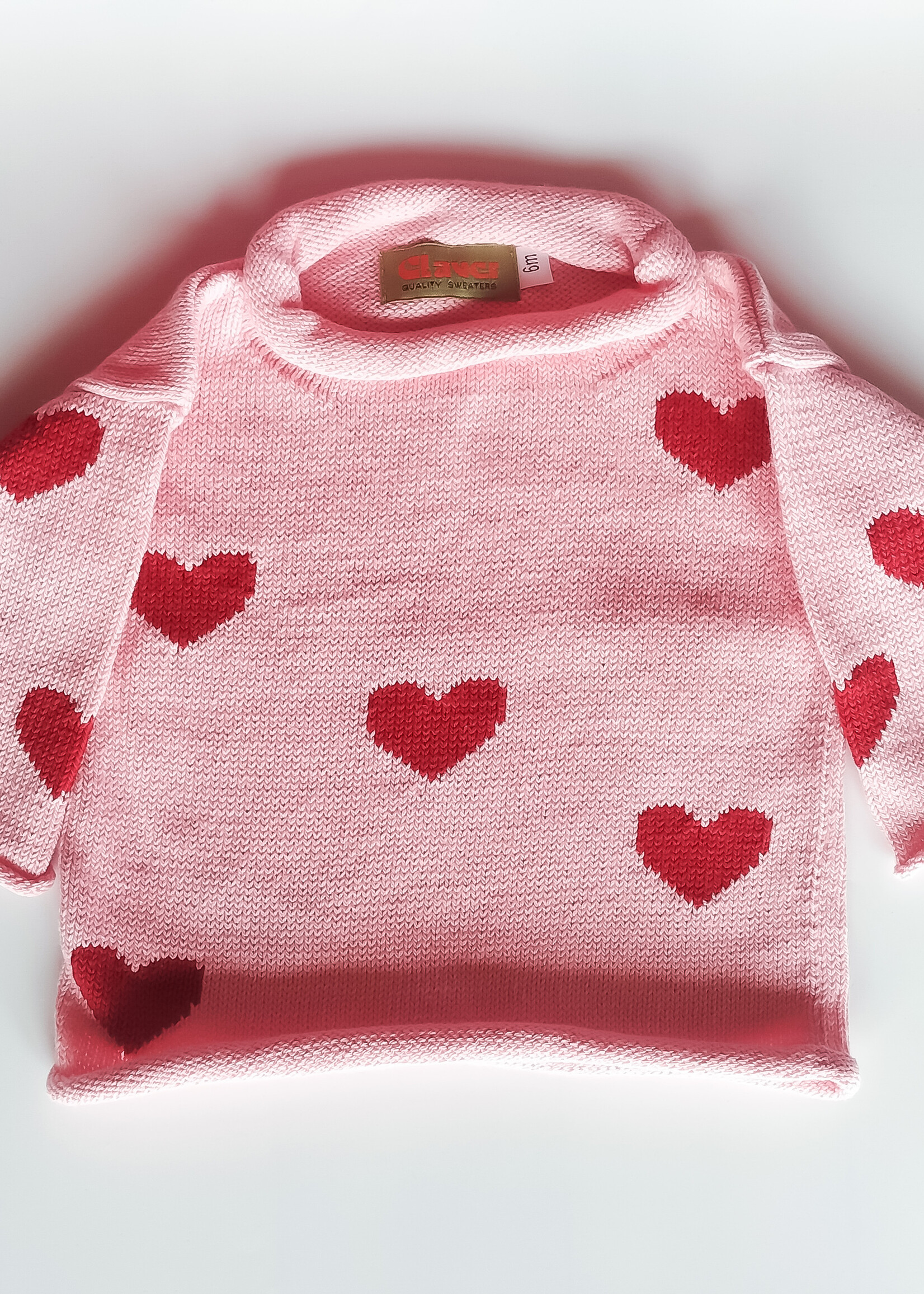 Luigi Kids Roll Neck Hearts all over