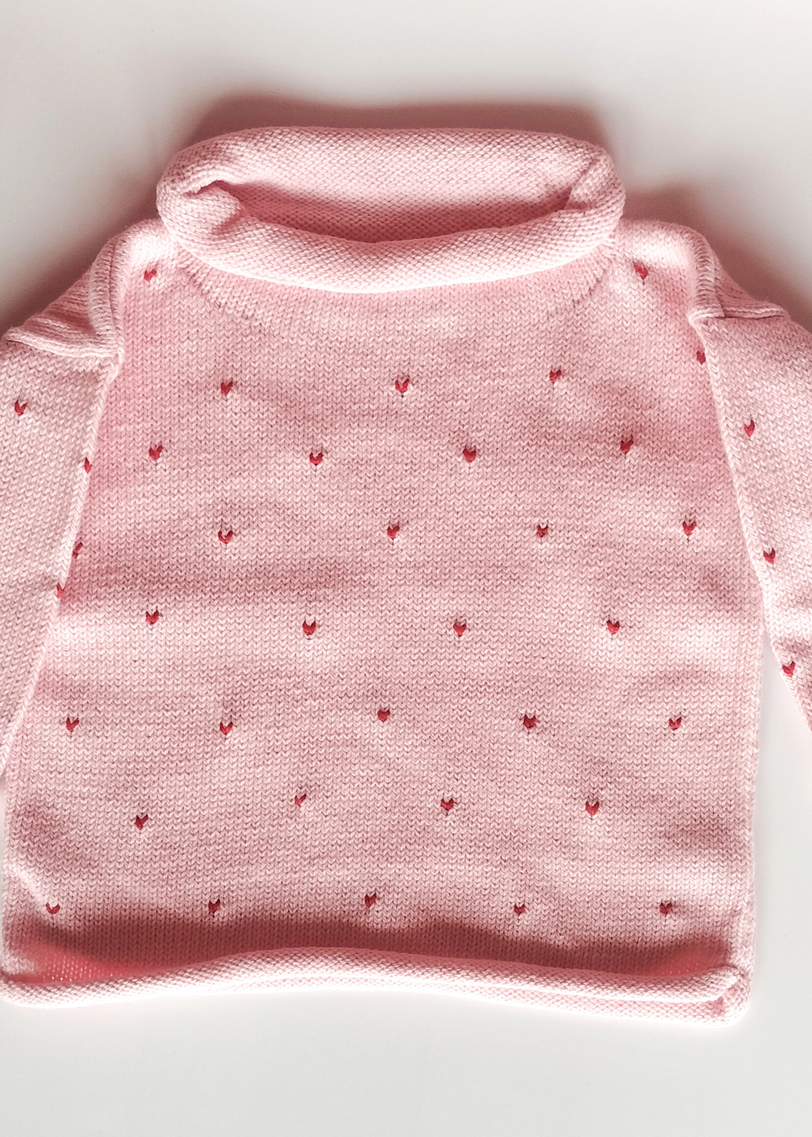 Luigi Kids Roll Neck Mini Hearts all over