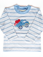 Luigi Kids Boys Stripe  L/S Truck w/Hearts