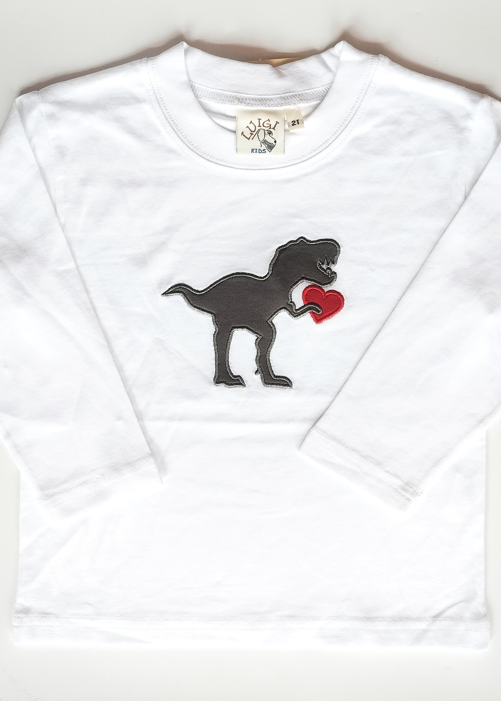 Luigi Kids Boys L/S T-Rex w Heart