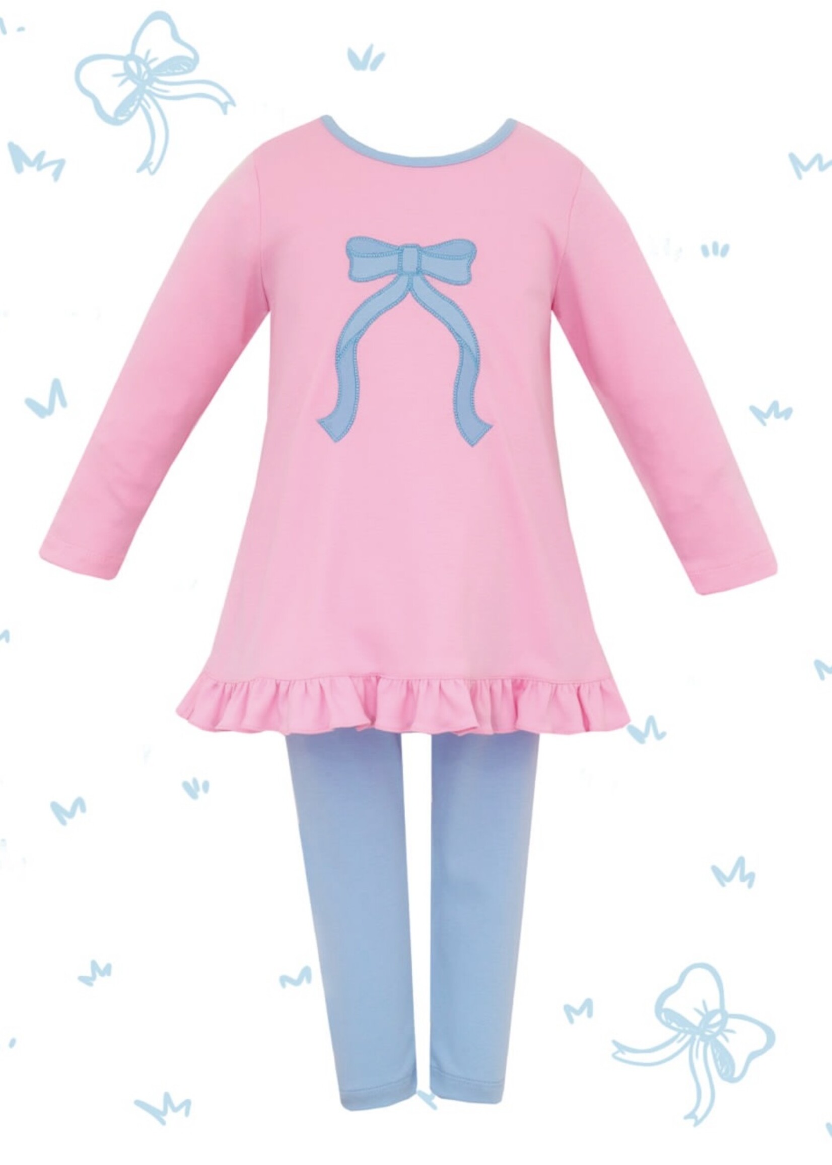 Claire and Charlie Bow Tunic set L/S