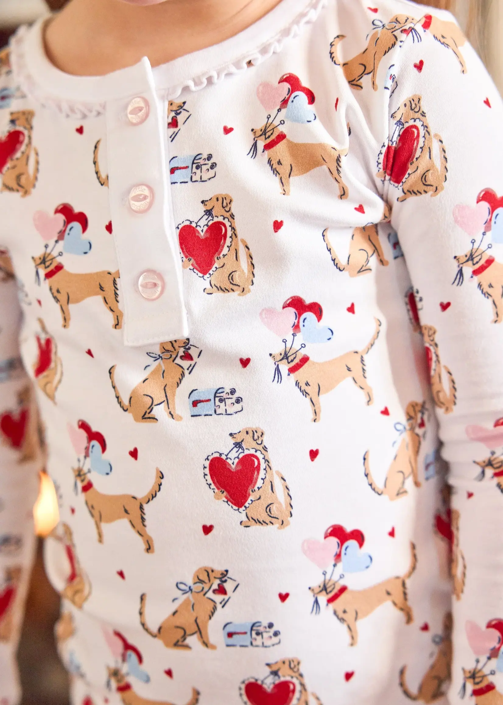 Little English Ruffled Printed Jammies