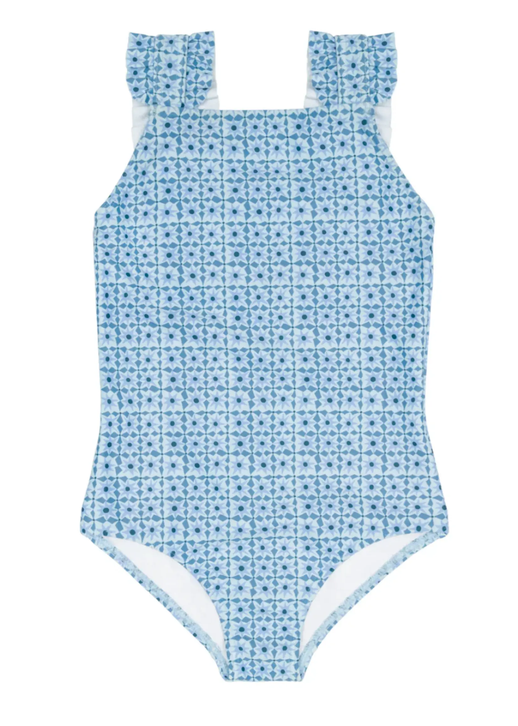 Minnow girls ruffle strap one piece