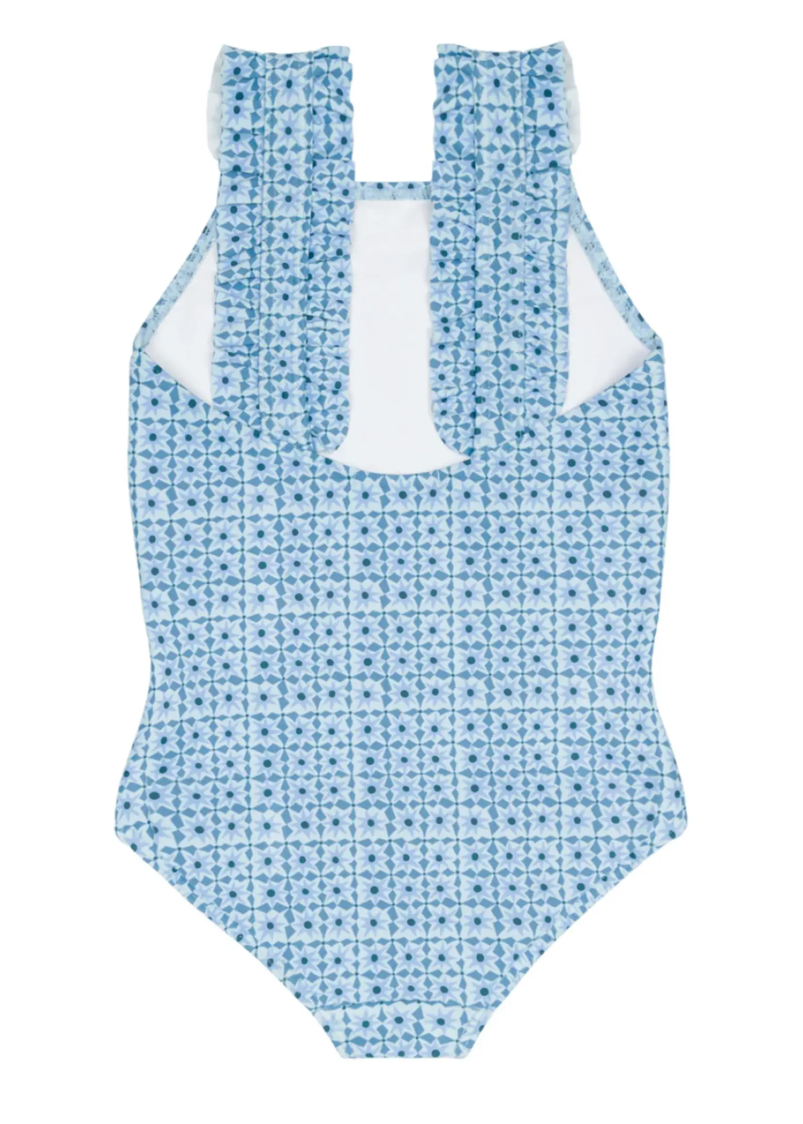 Minnow girls ruffle strap one piece
