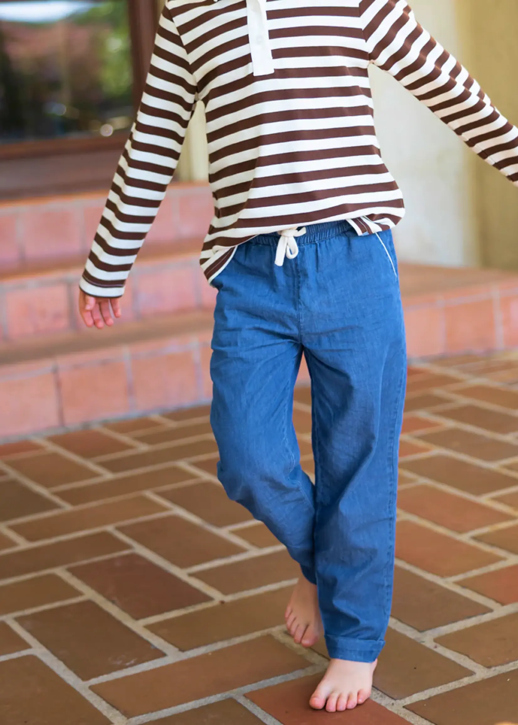 Minnow boys chambray pant