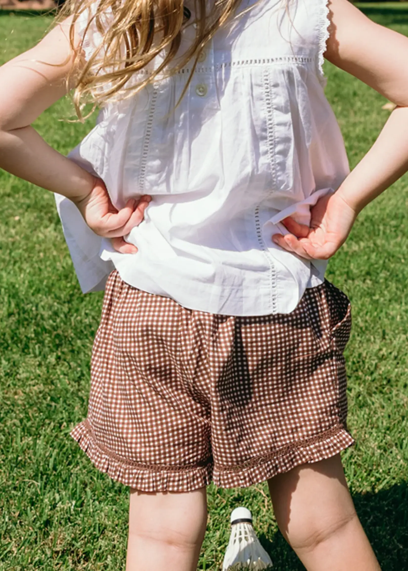 Minnow girls ruffle shorts