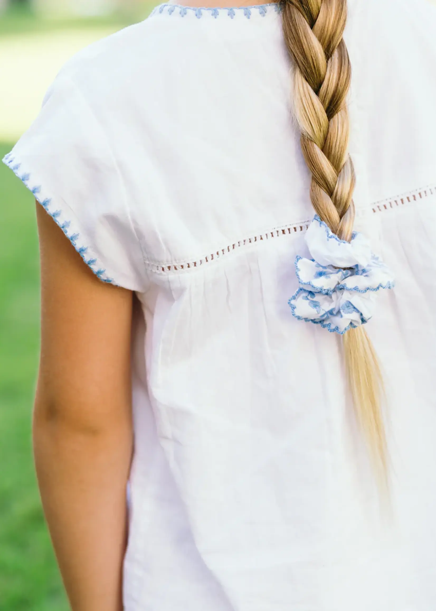 Minnow girls embroidered top and short set