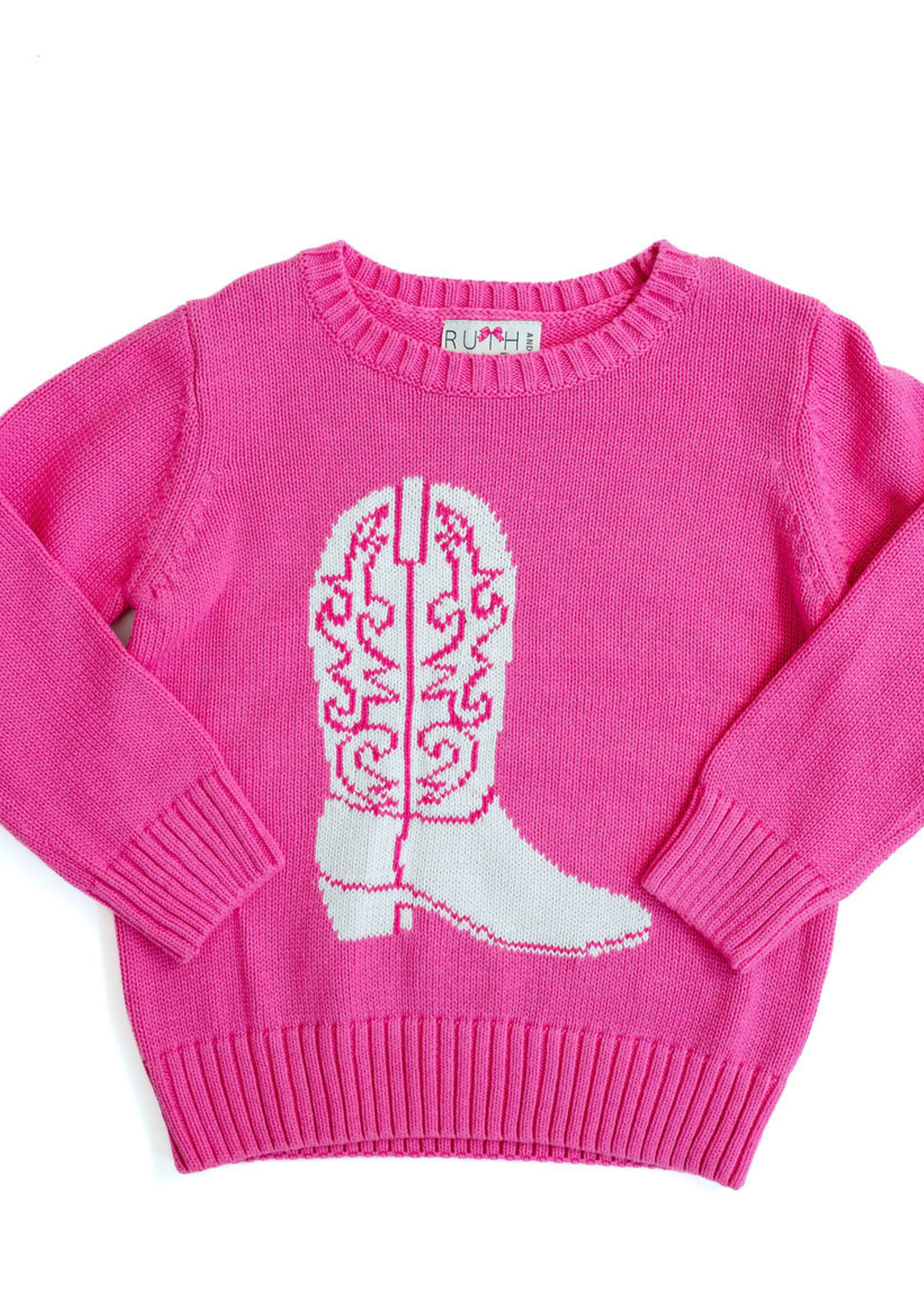 Ruth & Ralph Cowgirl Boot Sweater