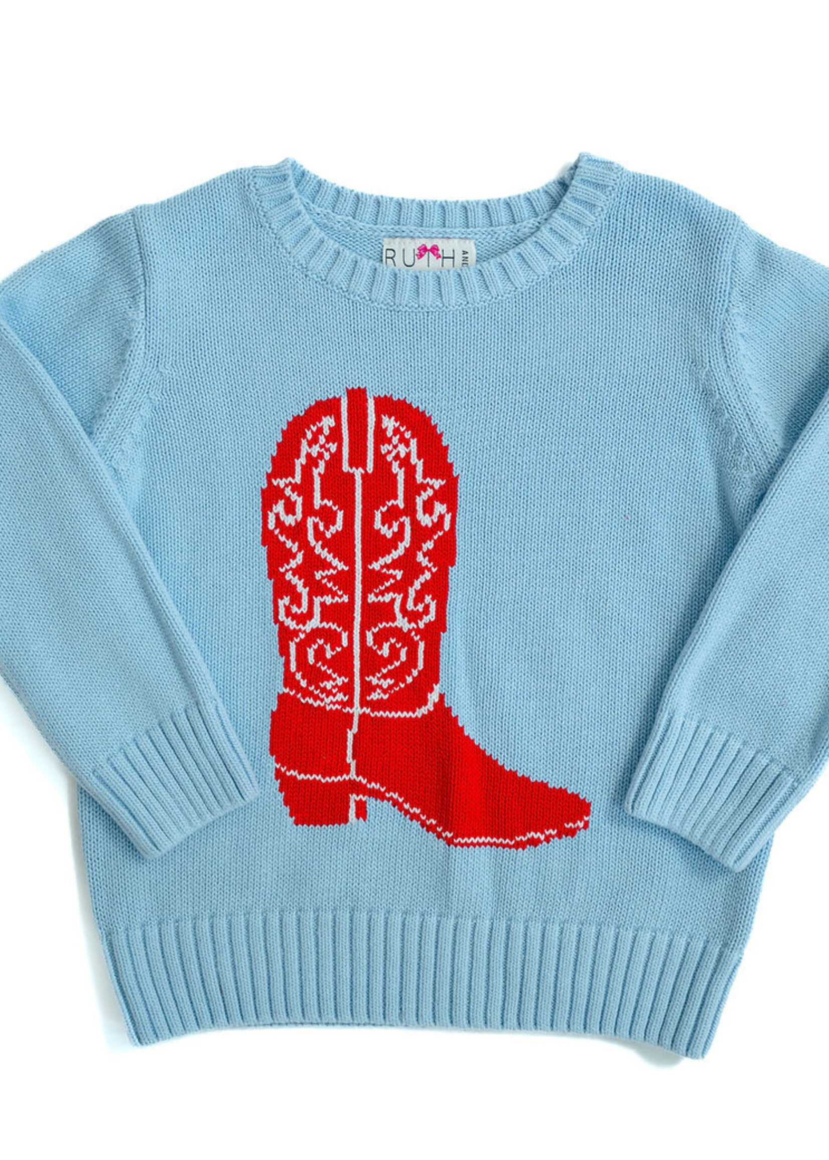 Ruth & Ralph Cowboy Boot Sweater