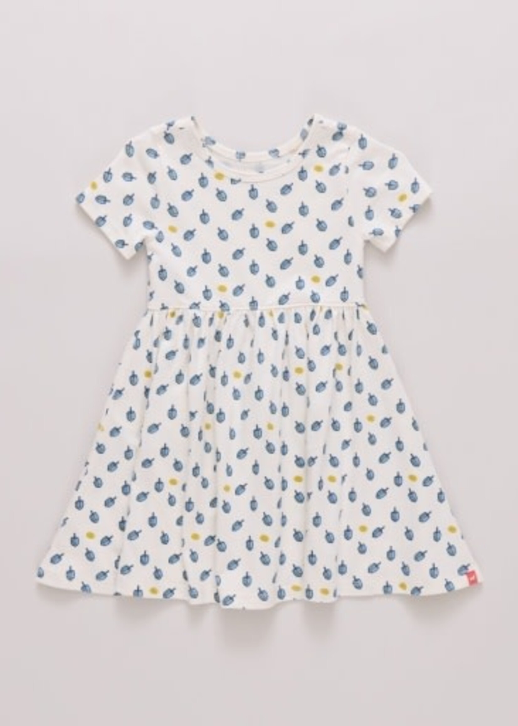 Pink Chicken sunny dress - tossed dreidels