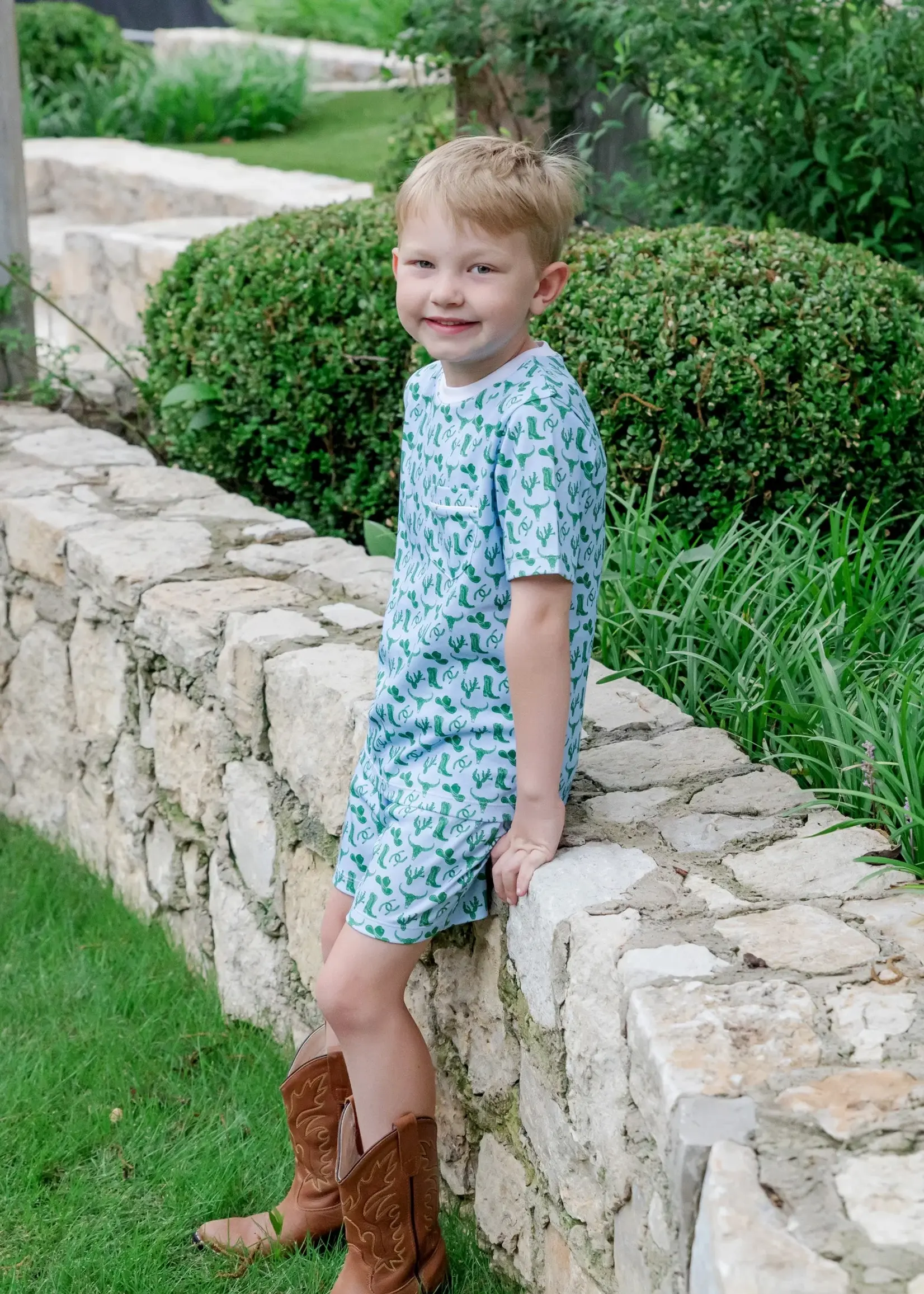 Lila + Hayes Charles Boys' Short Set