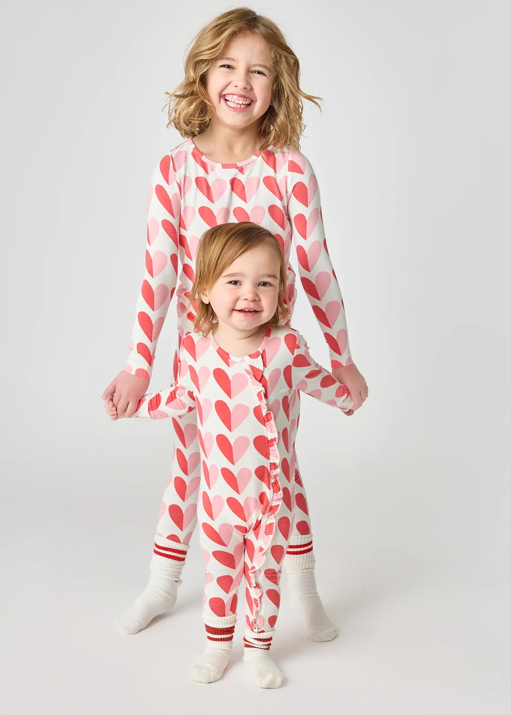 Pink Chicken Baby Ruffle Bamboo Romper