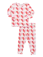 Pink Chicken kids bamboo pj set