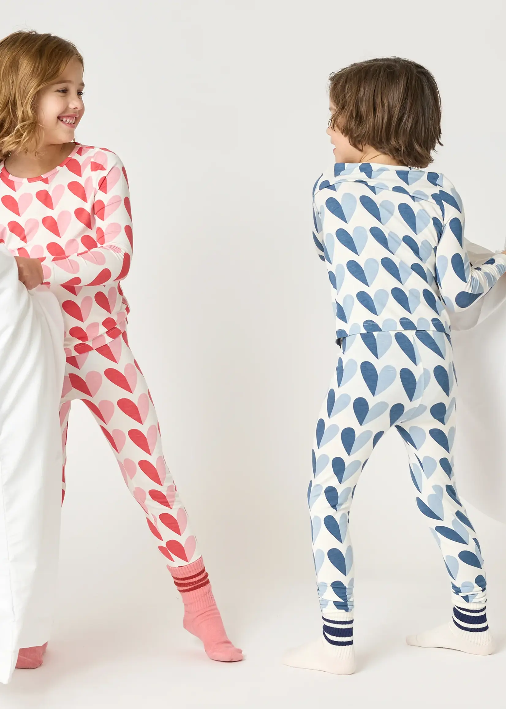 Pink Chicken kids bamboo pj set