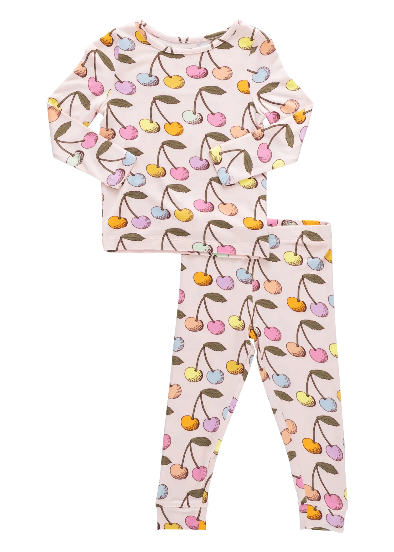 Pink Chicken kids bamboo pj set