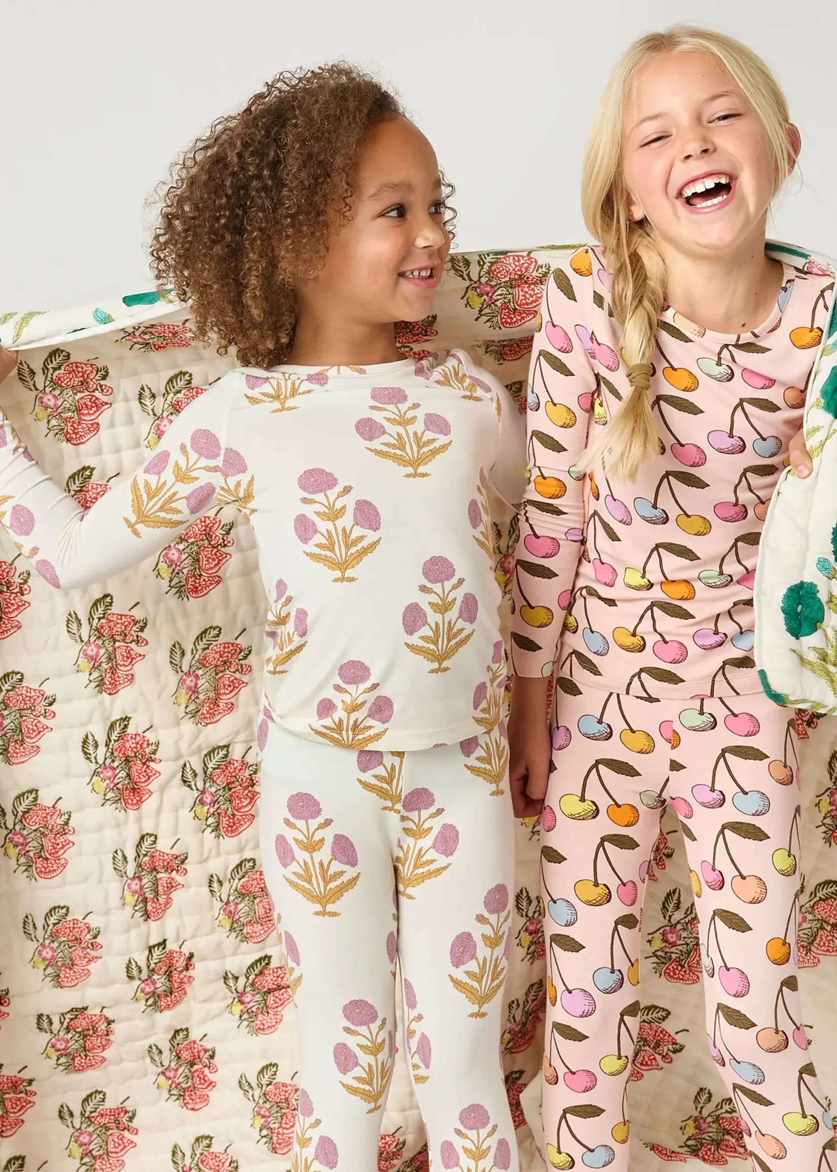 Pink Chicken kids bamboo pj set