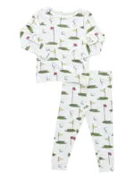 Pink Chicken kids bamboo pj set