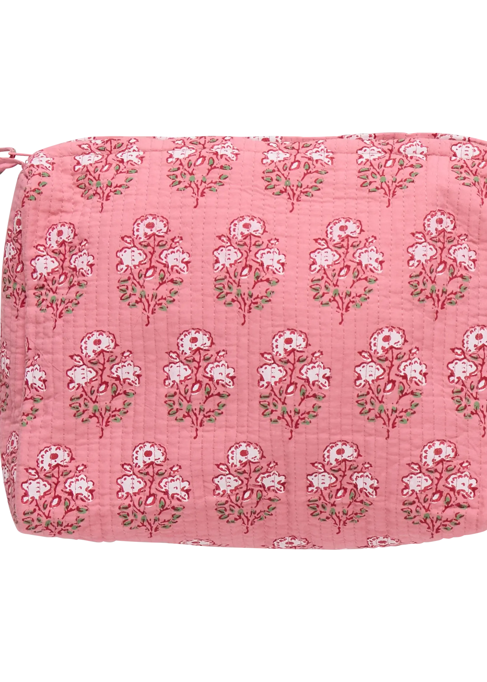 Pink Chicken Large Quilted Pouch