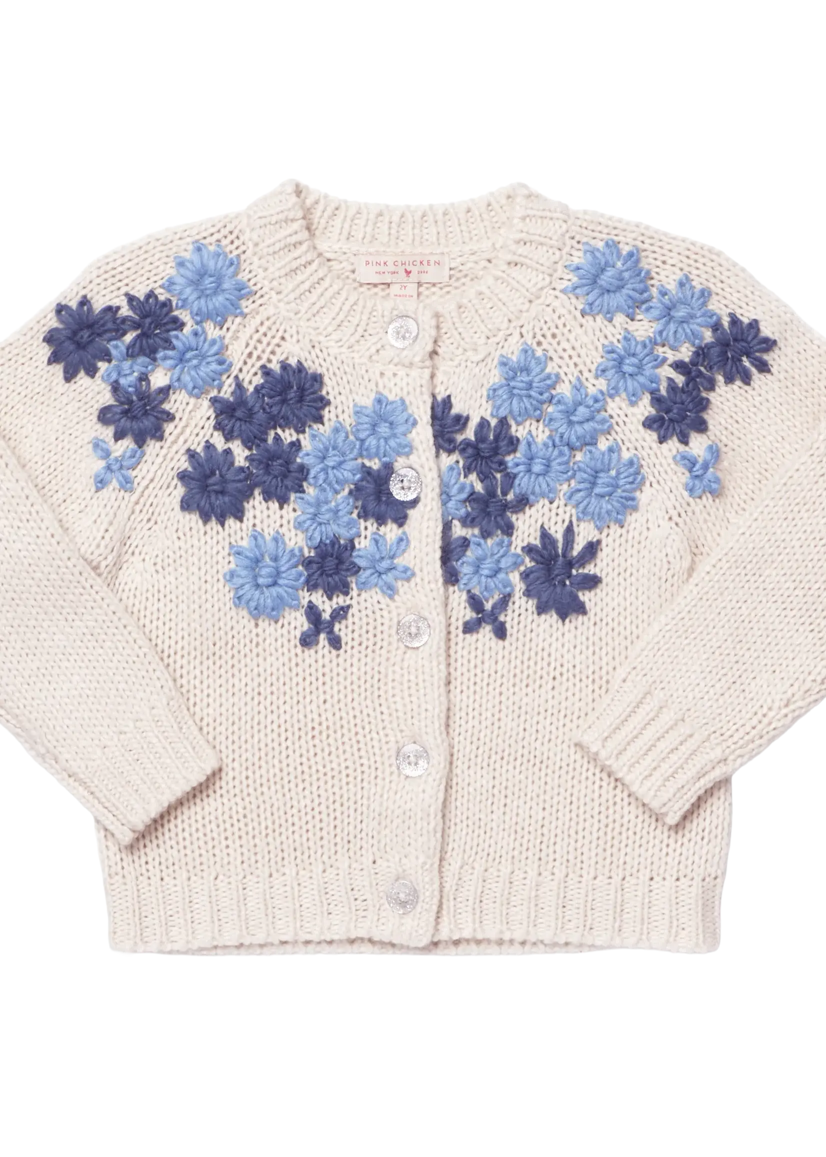 Pink Chicken Baby Girls Blossom Sweater