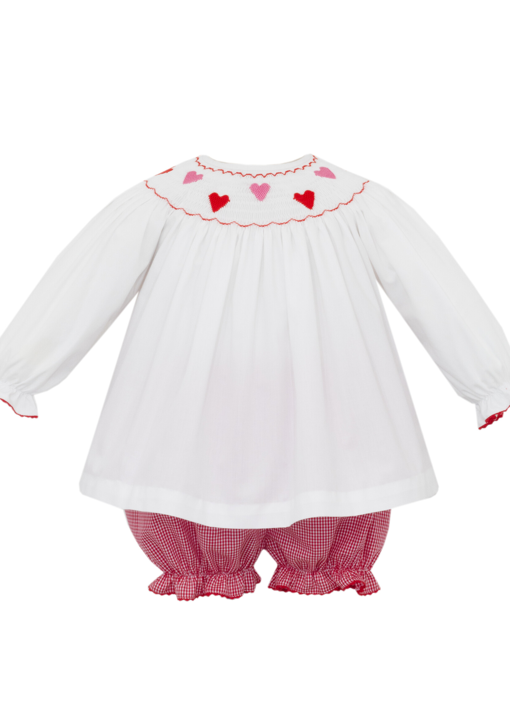 Anavini VALENTINE HEARTS bishop bloomer set