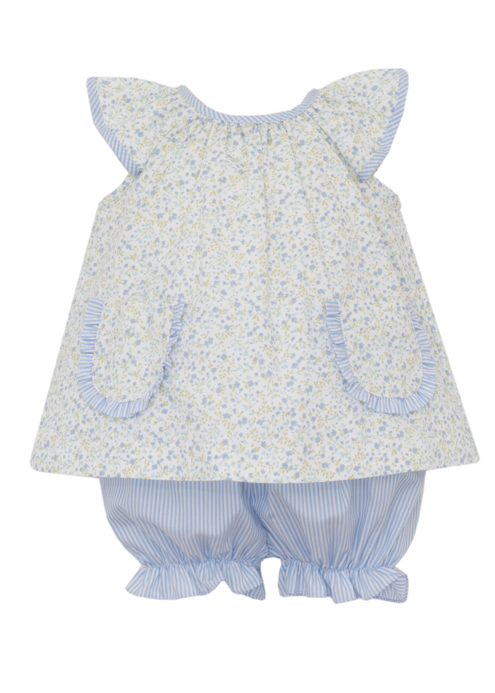 Petit Bebe girl sleeveless bloomer set