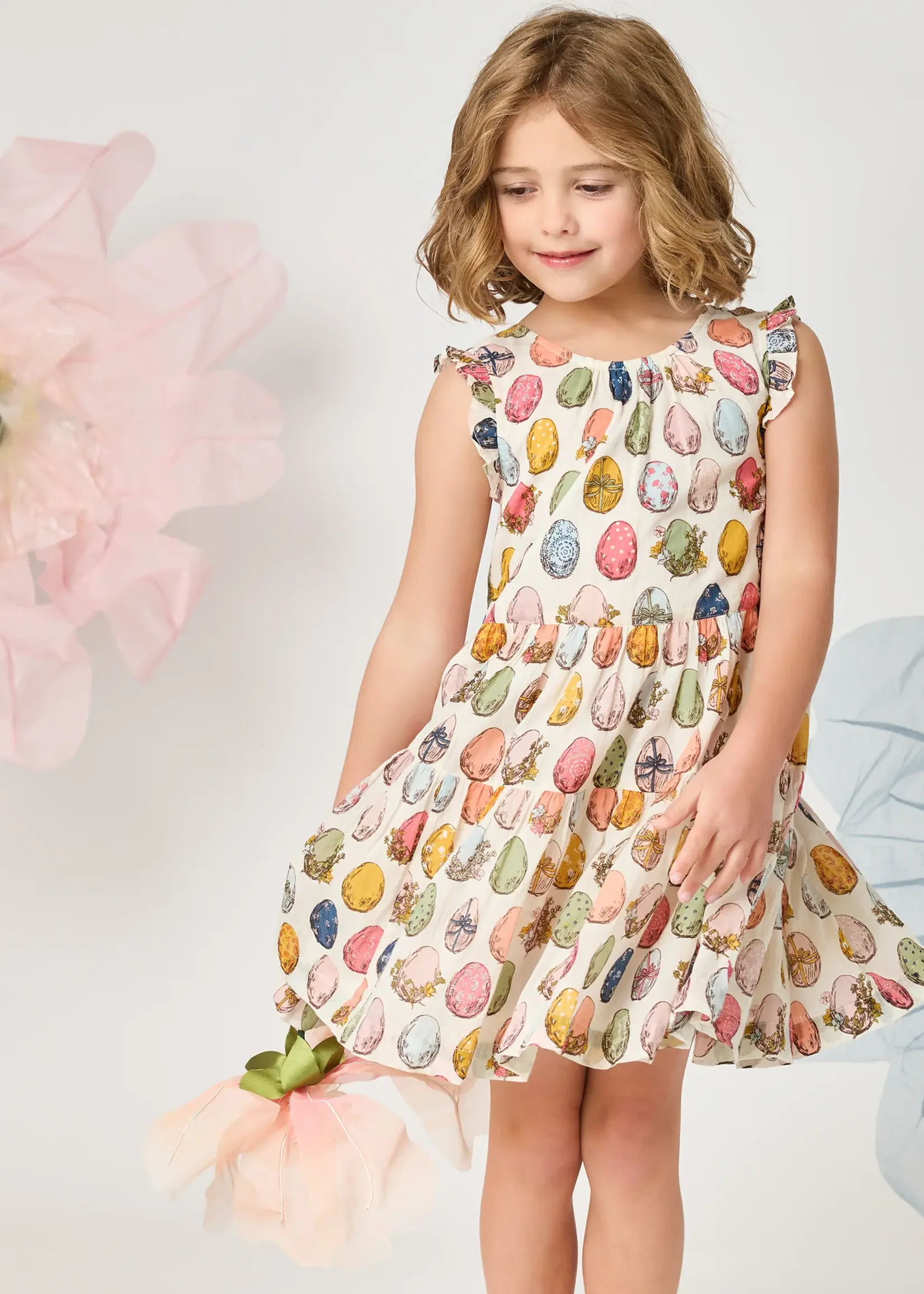 Pink Chicken Girls Eloise Ruffle Dress