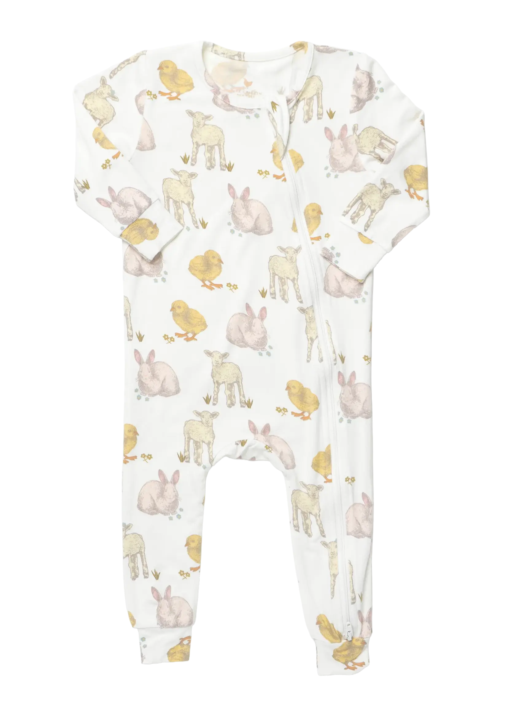 Pink Chicken Baby Bamboo Romper