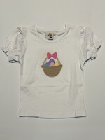 Luigi Kids Girls S/S Bow Easter Basket