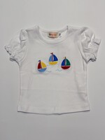 Luigi Kids Girls S/S Three Sailboats