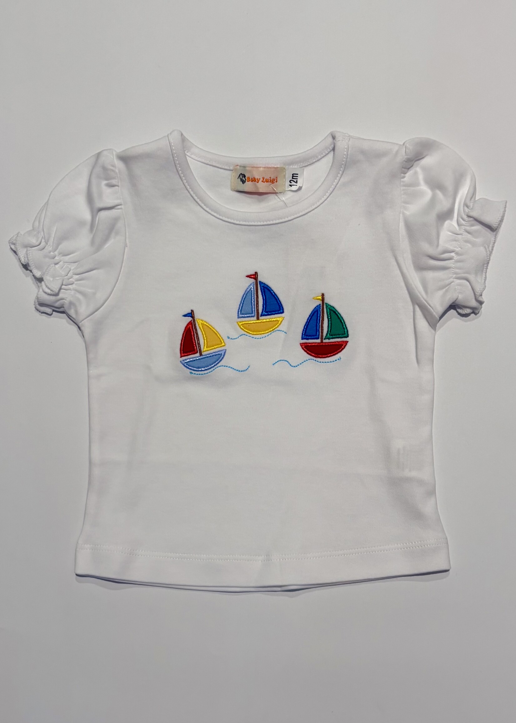 Luigi Kids Girls S/S Three Sailboats