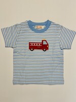 Luigi Kids Boys Stripe S/S Fire Truck