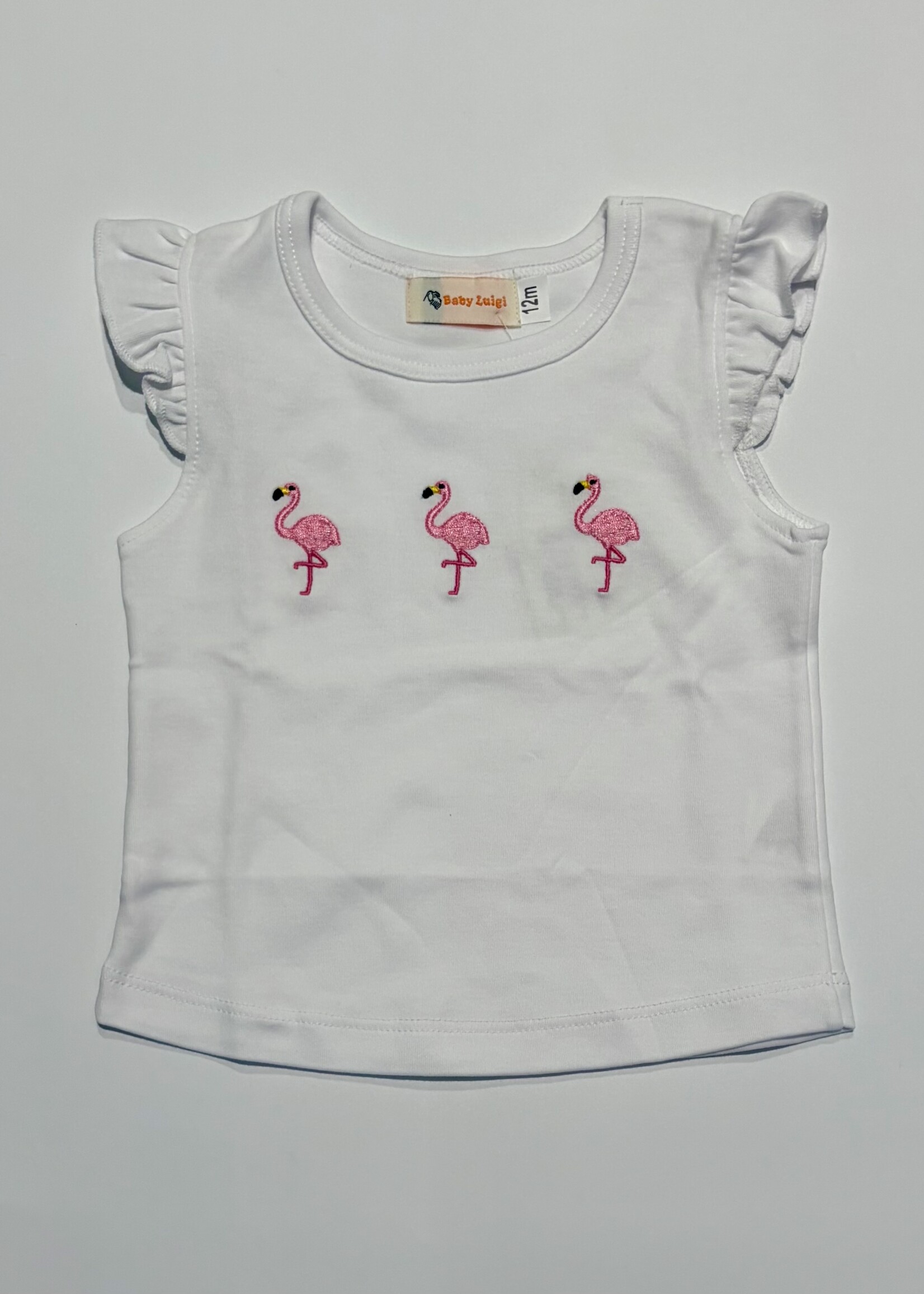 Luigi Kids Girls S/S Three Flamingos