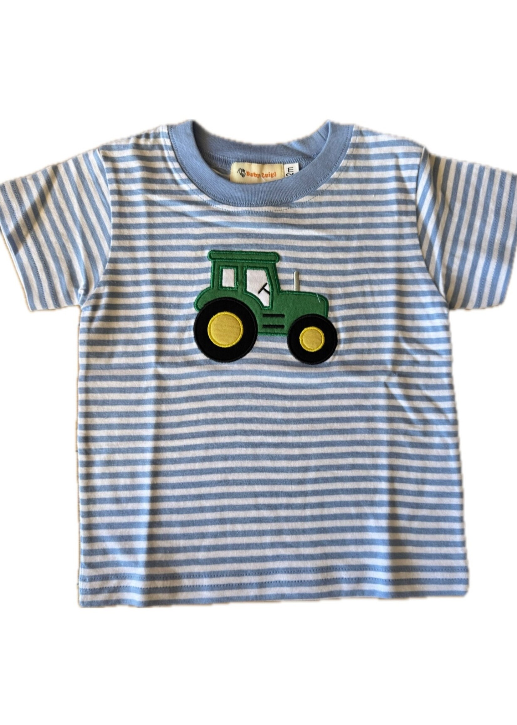Luigi Kids Boys  S/S Stripe Tractor Wheels