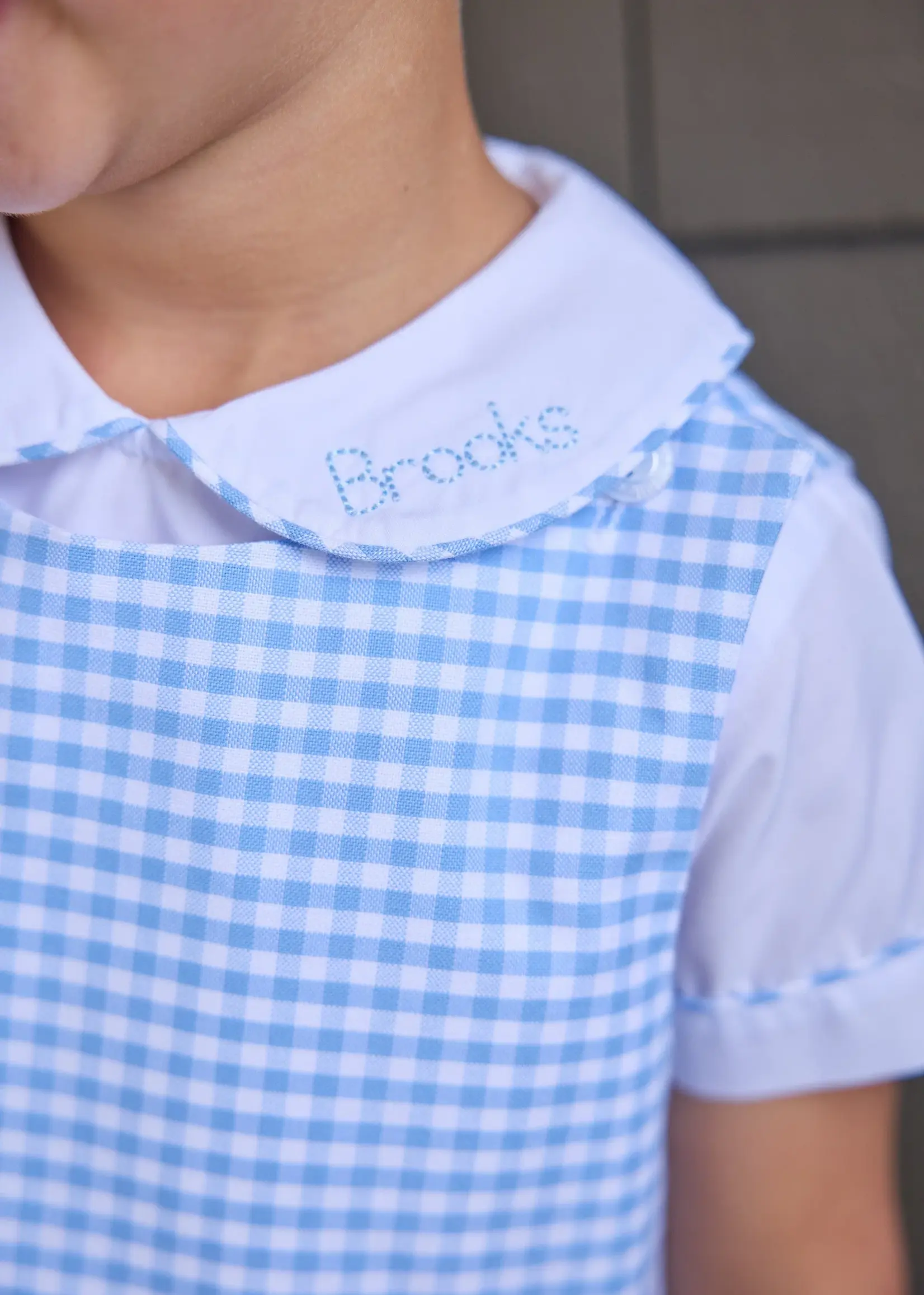 Little English Vintage Button Tab John John Set