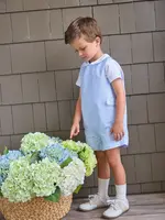 Little English Vintage Button Tab John John Set