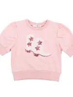 Lulu Bebe Boot Sequin Puff Shirt