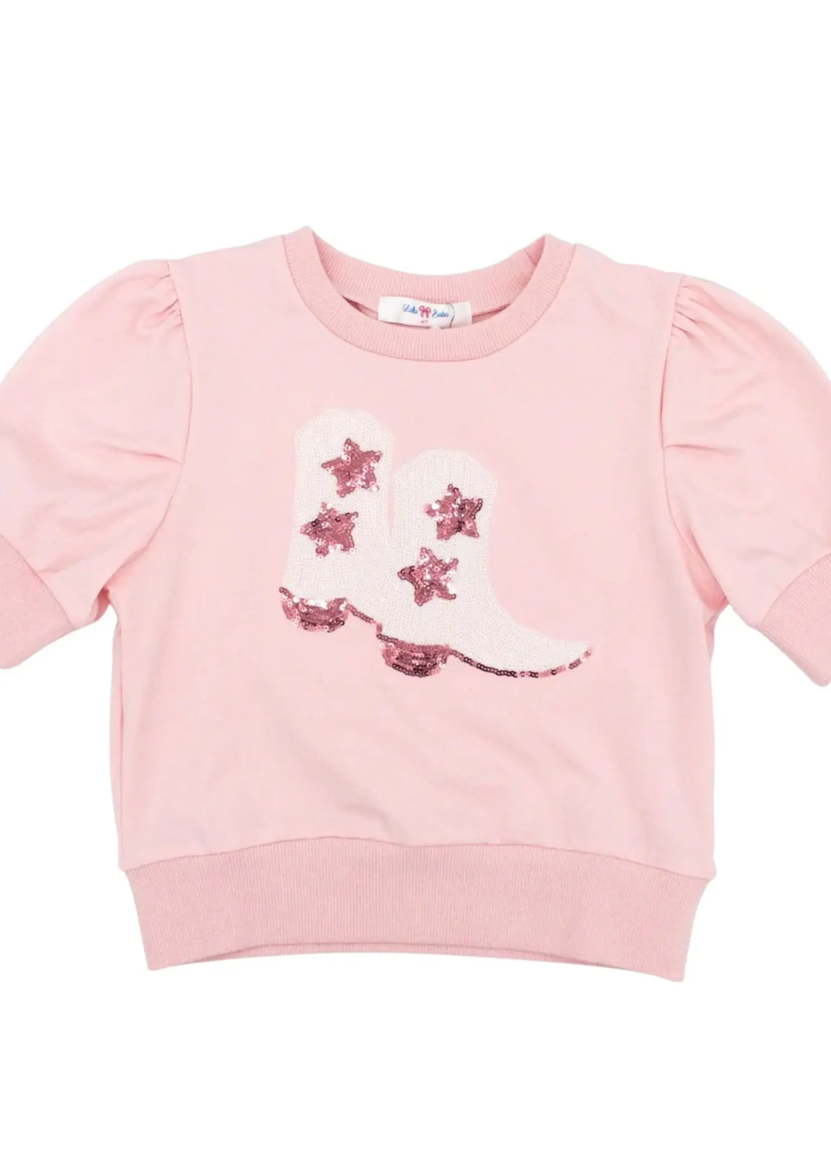 Lulu Bebe Boot Sequin Puff Shirt