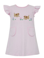 Claire and Charlie GARDEN PUPPIES GIRL A line dress