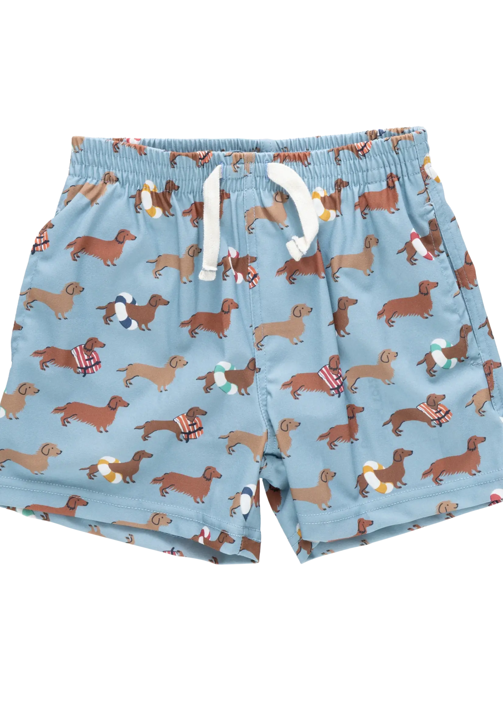 Pink Chicken baby boys swim trunk
