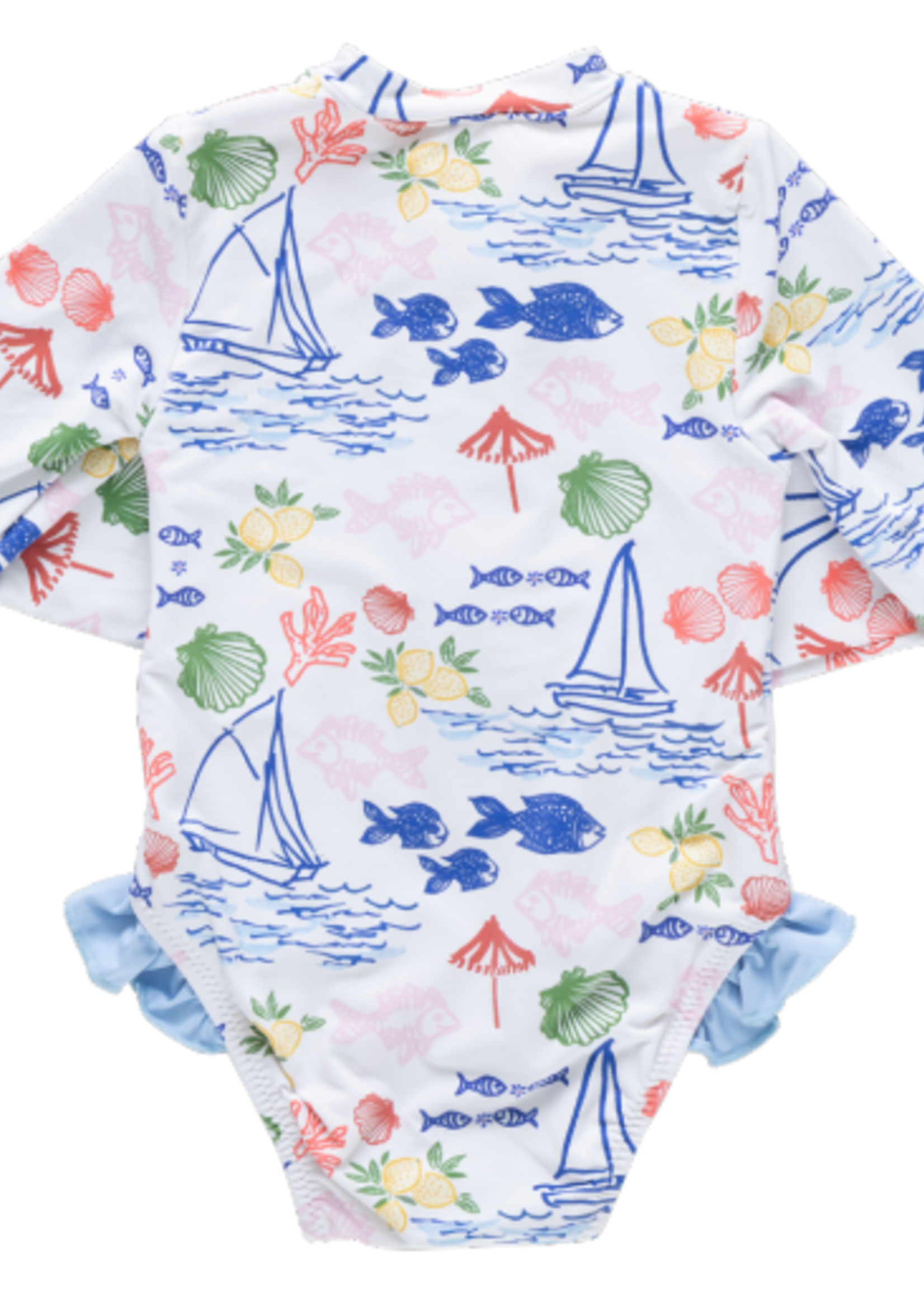 Pink Chicken baby girls arden suit - island multi