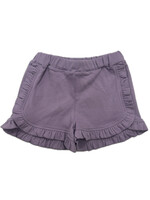Luigi Kids Solid Round Ruffle Trim Shorts