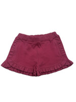 Luigi Kids Solid Round Ruffle Trim Shorts