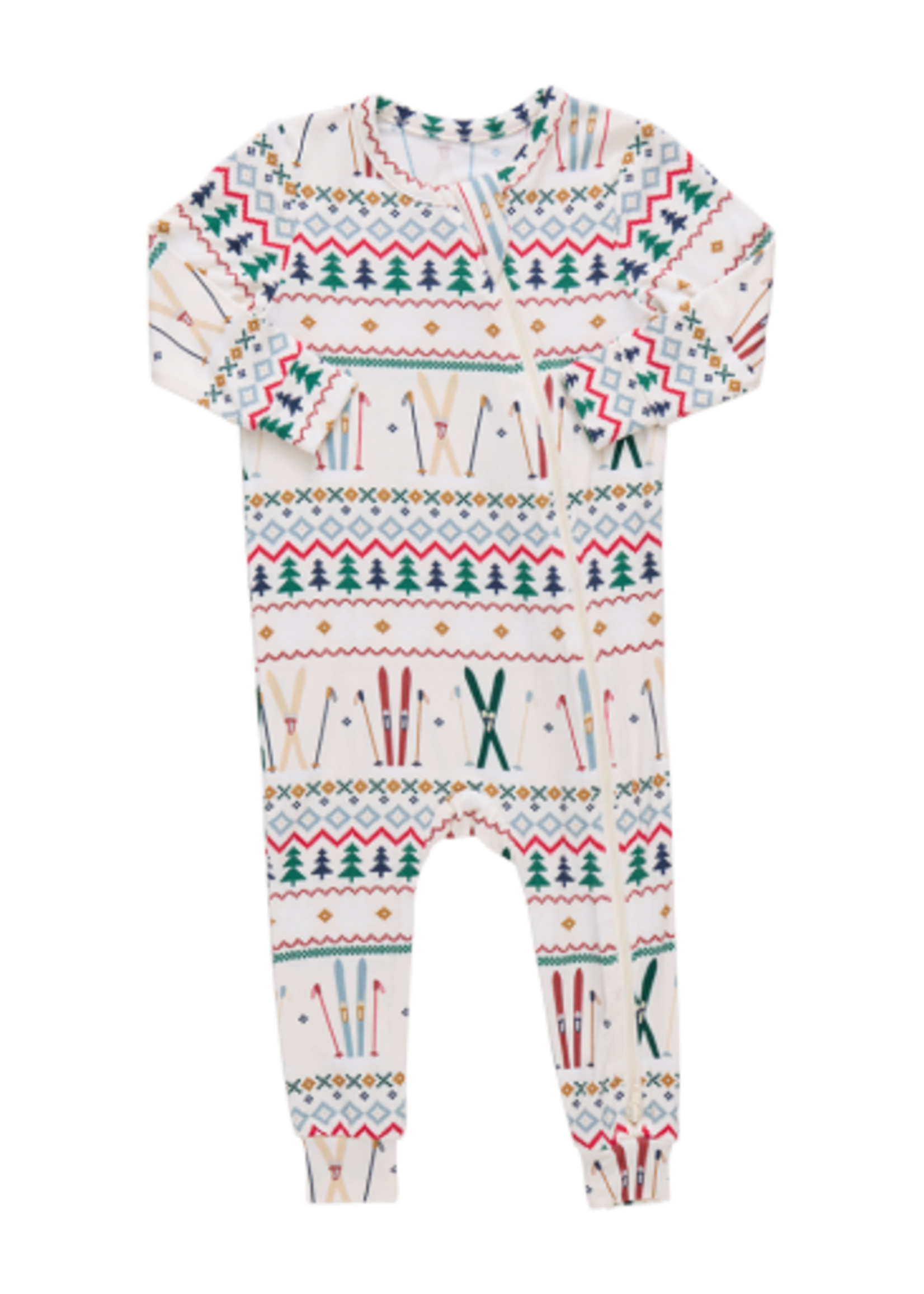 Pink Chicken baby bamboo romper