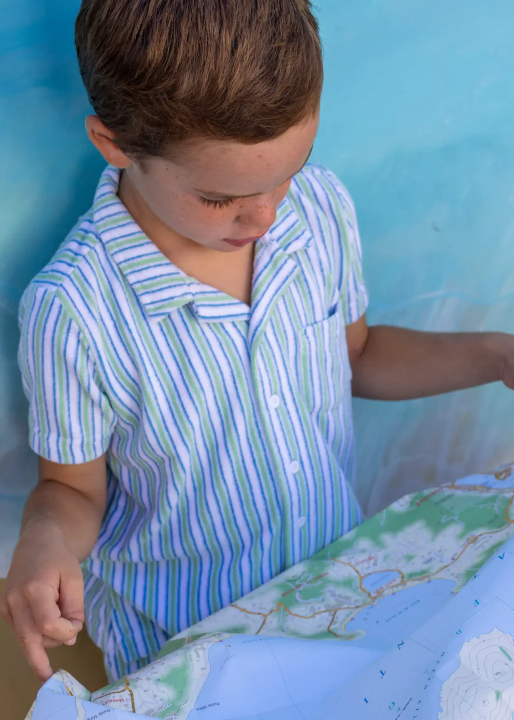 Minnow french terry button up