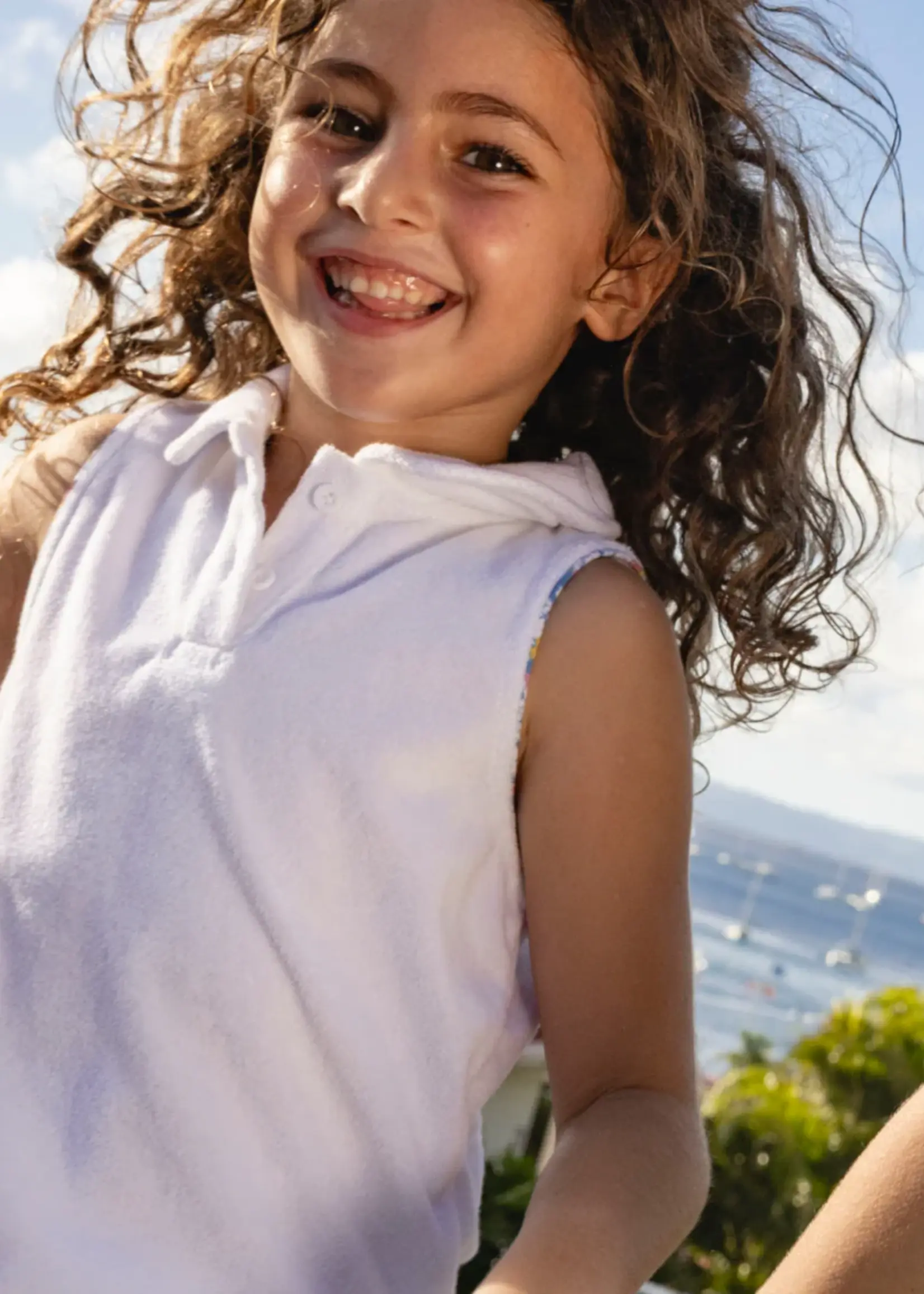 Minnow french terry tennis tank top and short set